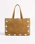 Valentino Garavani Medium Nellcôte Suede Shopping Bag