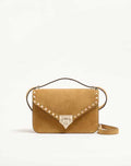 Valentino Garavani Rockstud Small Shoulder Bag In Suede