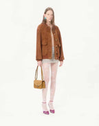 Valentino Garavani Rockstud Small Shoulder Bag In Suede