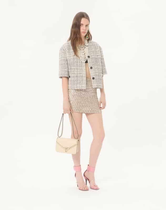 Valentino Garavani Rockstud Small Shoulder Bag In Suede