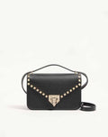 Valentino Garavani Rockstud Small Shoulder Bag In Suede