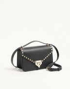 Valentino Garavani Rockstud Small Shoulder Bag In Suede