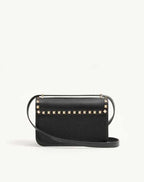 Valentino Garavani Rockstud Small Shoulder Bag In Suede