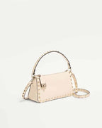 Small Rockstud Grainy Calfskin Crossbody Bag
