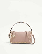 Small Rockstud Grainy Calfskin Crossbody Bag