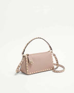 Small Rockstud Grainy Calfskin Crossbody Bag