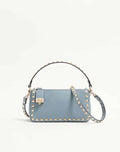 Small Rockstud Grainy Calfskin Crossbody Bag