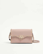 Small Rockstud Grainy Calfskin Crossbody Bag