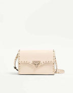 Small Rockstud Grainy Calfskin Crossbody Bag