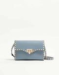 Small Rockstud Grainy Calfskin Crossbody Bag