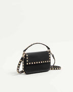 Rockstud Grainy Calfskin Pouch