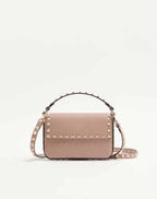Rockstud Grainy Calfskin Pouch
