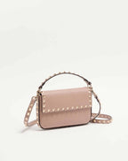 Rockstud Grainy Calfskin Pouch