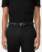 Versace Medusa Heritage Thin Leather Belt