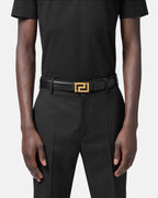 Versace Greca Buckle Leather Belt