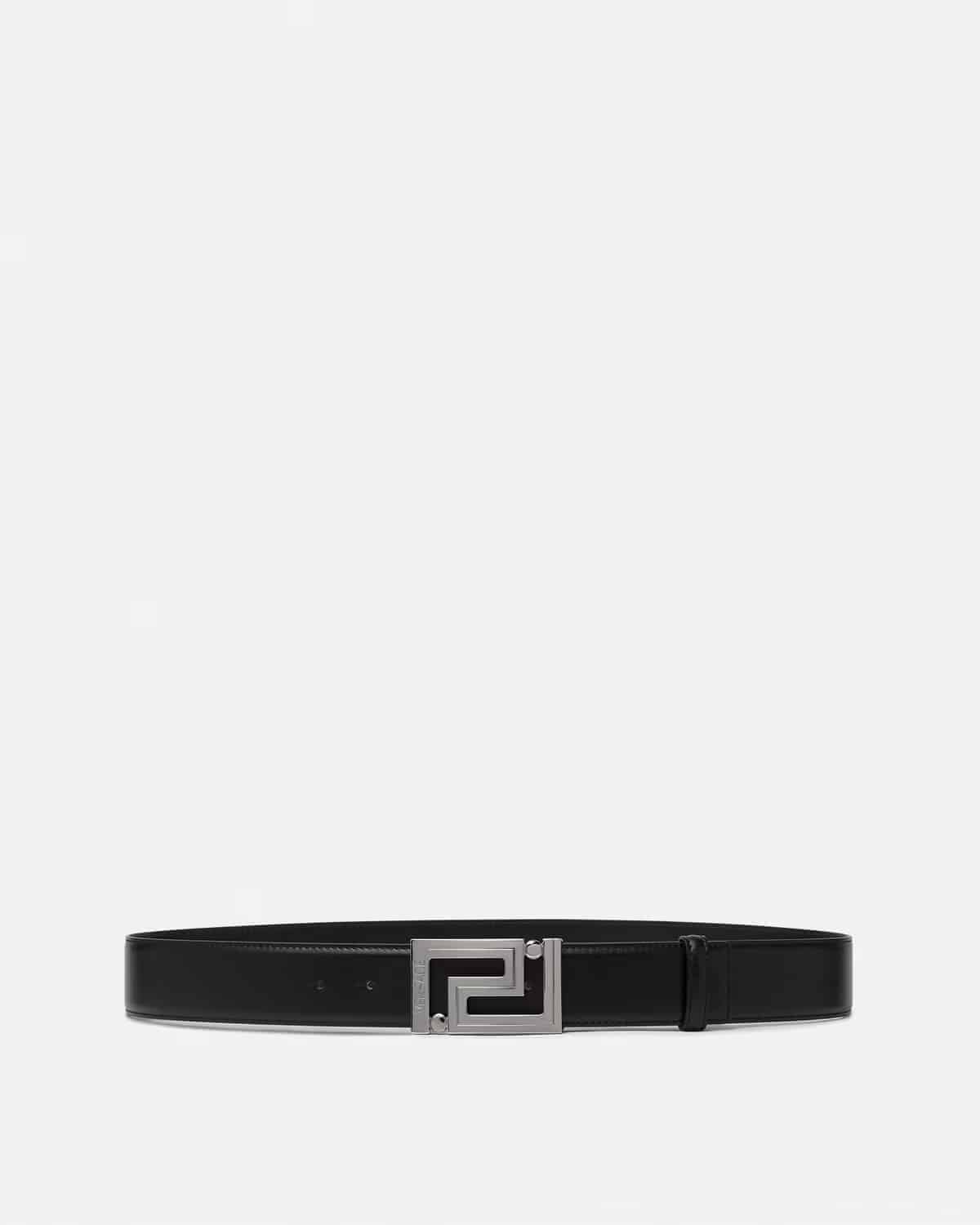 Versace Greca Buckle Leather Belt