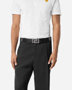 Versace Greca Buckle Leather Belt