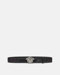 Versace Barocco Jacquard Belt with La Medusa Buckle