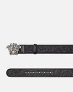 Versace Barocco Jacquard Belt with La Medusa Buckle
