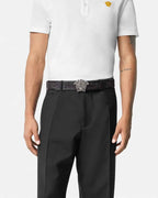 Versace Barocco Jacquard Belt with La Medusa Buckle