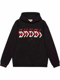 Gucci Mirrored-Print Cotton Hoodie
