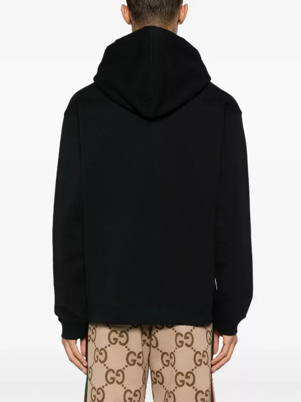 Gucci Mirrored-Print Cotton Hoodie