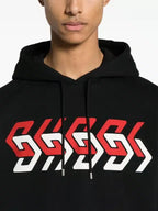 Gucci Mirrored-Print Cotton Hoodie