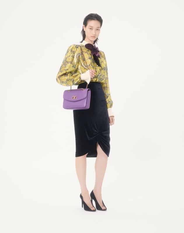 Valentino Garavani Djuna Medium Chain Bag In Nappa Leather