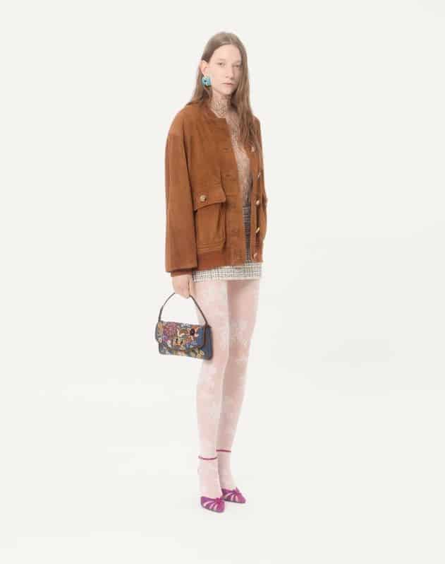 Valentino Garavani Devain Small Shoulder Bag In Embroidered Denim