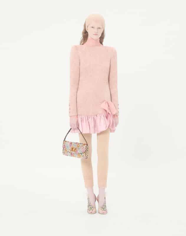 Valentino Garavani Devain Small Shoulder Bag With Rhombelle Embroidery.