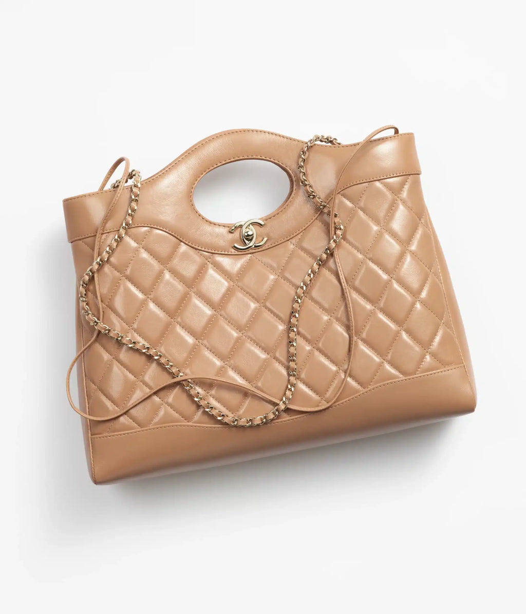 Beige Leather Bag
