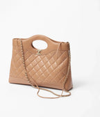 Beige Leather Bag