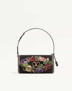 Valentino Garavani Devain Small Embroidered Shoulder Bag
