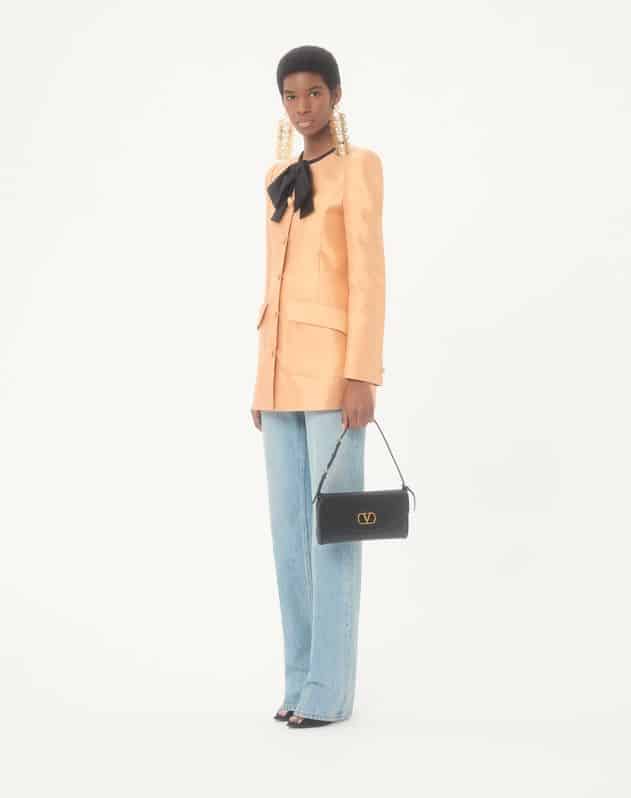 Valentino Garavani Devain Small Nappa Shoulder Bag