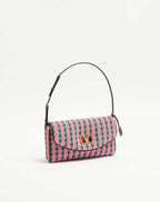 Valentino Garavani Devain Small Shoulder Bag In Crochet Fabric