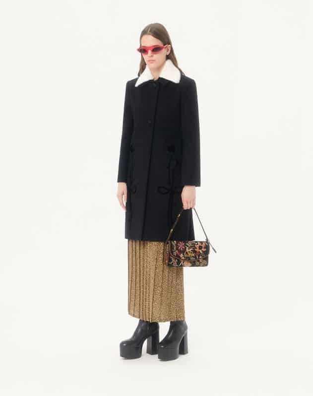 Valentino Garavani Devain Embroidered Small Shoulder Bag