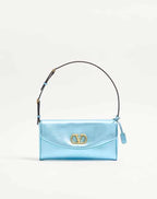 Valentino Garavani Devain Small Shoulder Bag In Laminated Nappa Leather
