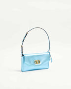 Valentino Garavani Devain Small Shoulder Bag In Laminated Nappa Leather