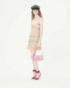 Valentino Garavani Devain Small Shoulder Bag In Cloqué Jacquard Fabric.