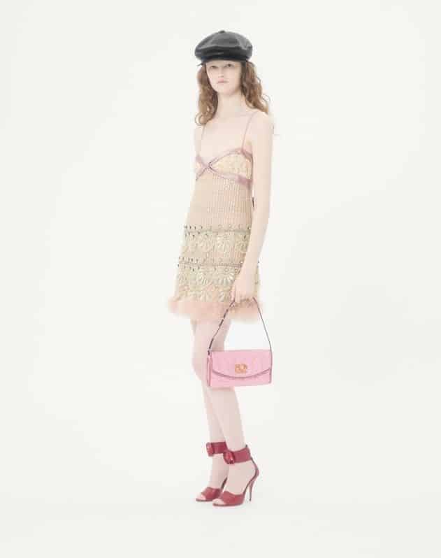 Valentino Garavani Devain Small Shoulder Bag In Cloqué Jacquard Fabric.