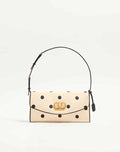 Valentino Garavani Devain Small Shoulder Bag In Moiré Plus De Pois Fabric