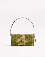 Valentino Garavani Devain Small Shoulder Bag In Jacquard Lurex Fabric