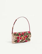Valentino Garavani Devain Embroidered Small Shoulder Bag