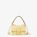 Mamma Baguette Small Light yellow nappa leather mini-bag
