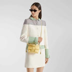 Mamma Baguette Small Light yellow nappa leather mini-bag