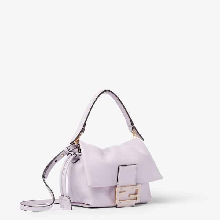 Mamma Baguette Small Anemone purple nappa leather mini-bag