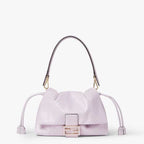 Mamma Baguette Medium Anemone purple python leather bag