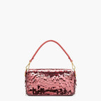 Baguette Bag embroidered with pink sequins