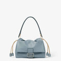 Mamma Baguette Medium Mercury blue nappa leather bag