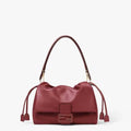 Mamma Baguette Medium Burgundy nappa leather bag